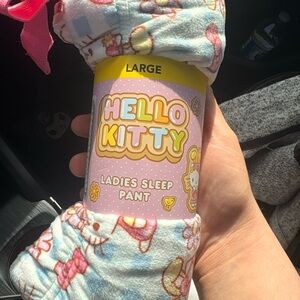 Hello kitty easter sleep pants & matching earrings